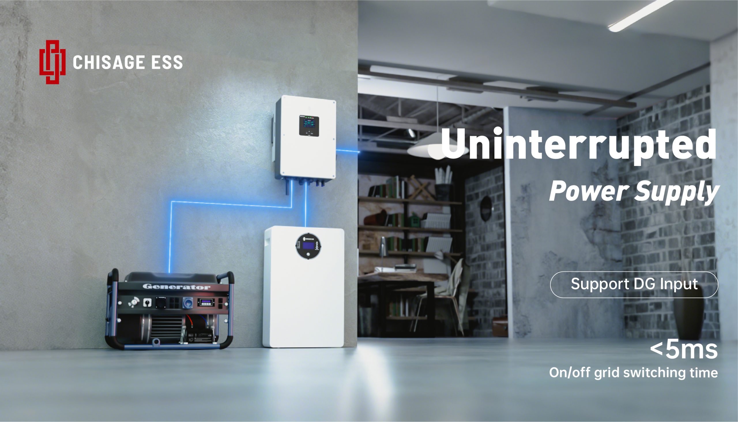 CHISAGE ESS Ven Series 3-6.6kW Low Voltage Single-phase Energy Storage Inverter (3)